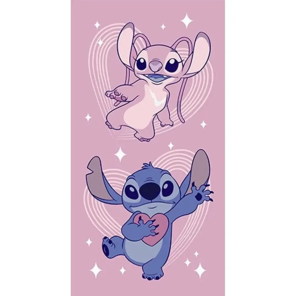 LILO & STITCH - Angel - Serviette de Plage 100% Polyester 70x140cm